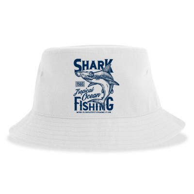 Shark Tropical Fishing World Greatest Fishing Club Sustainable Bucket Hat