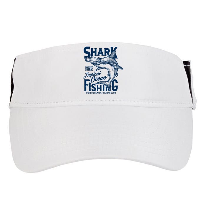 Shark Tropical Fishing World Greatest Fishing Club Adult Drive Performance Visor