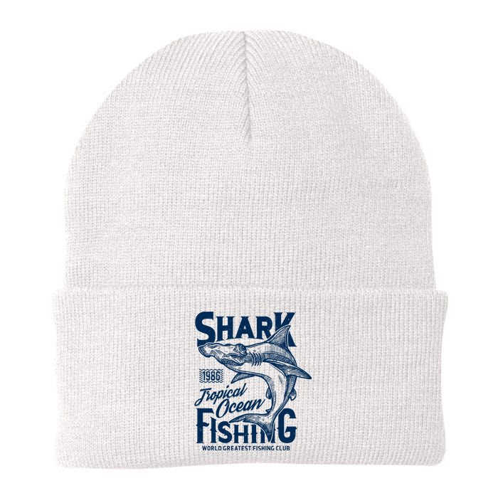 Shark Tropical Fishing World Greatest Fishing Club Knit Cap Winter Beanie