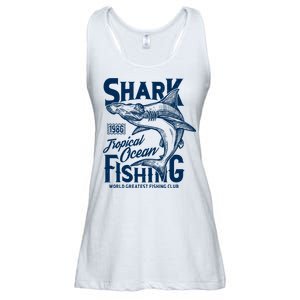 Shark Tropical Fishing World Greatest Fishing Club Ladies Essential Flowy Tank