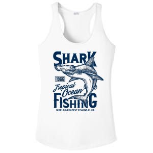 Shark Tropical Fishing World Greatest Fishing Club Ladies PosiCharge Competitor Racerback Tank