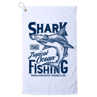 Shark Tropical Fishing World Greatest Fishing Club Golf Towel