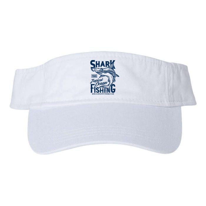 Shark Tropical Fishing World Greatest Fishing Club Valucap Bio-Washed Visor