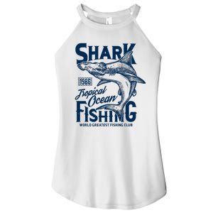 Shark Tropical Fishing World Greatest Fishing Club Women's Perfect Tri Rocker Tank