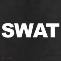SWAT Team Front Back Print SWAT Team 7 Panel Mesh Trucker Snapback Hat