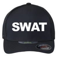 SWAT Team Front Back Print SWAT Team Flexfit Unipanel Trucker Cap