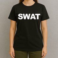 SWAT Team Front Back Print SWAT Team T-Shirt