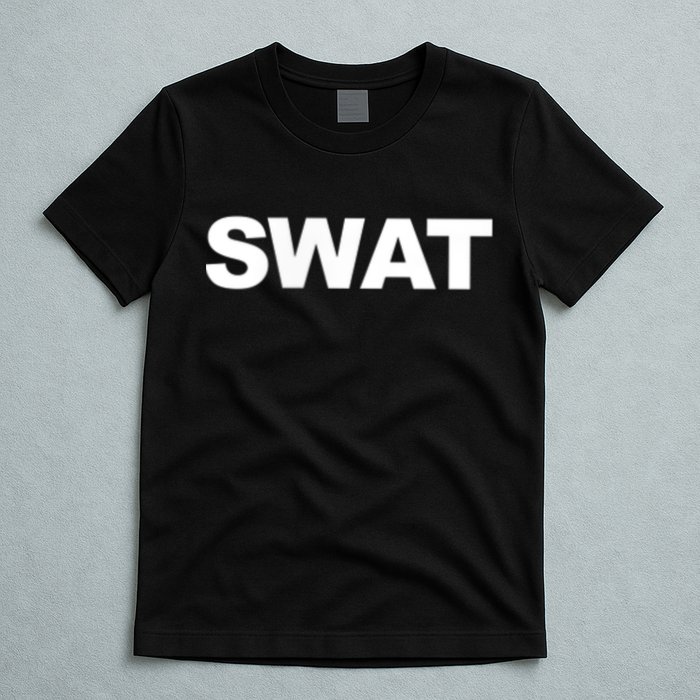 SWAT Team Front Back Print SWAT Team T-Shirt