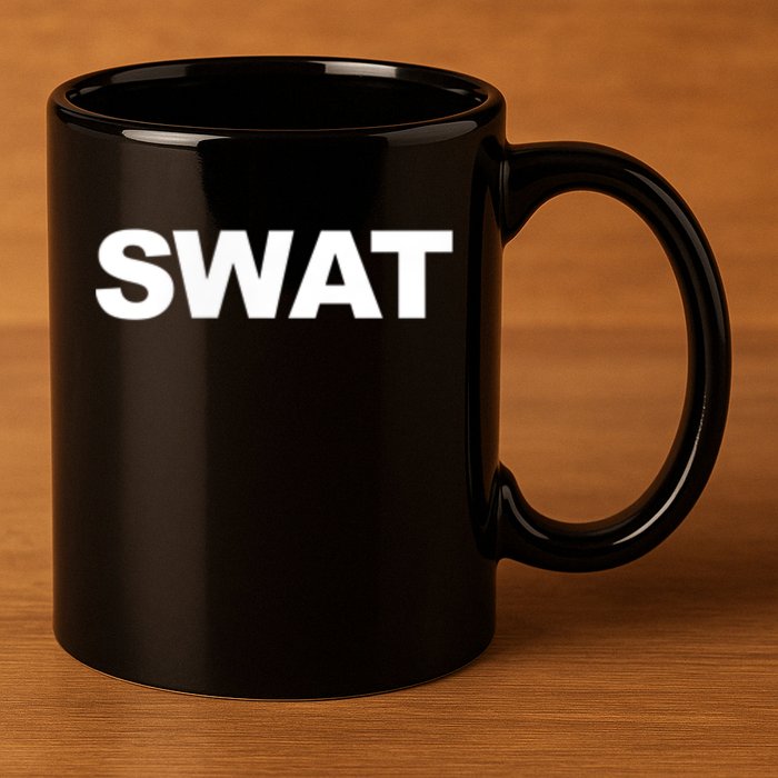 SWAT Team Front Back Print SWAT Team 11oz C Handle Ceramic Mug