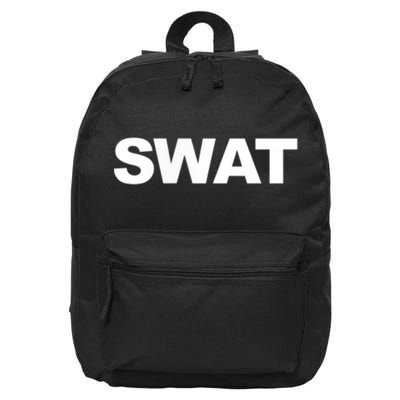 SWAT Team Front Back Print SWAT Team 16 in Basic Backpack