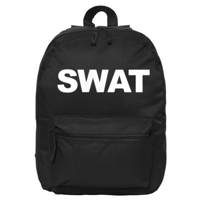 SWAT Team Front Back Print SWAT Team 16 in Basic Backpack