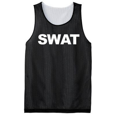 SWAT Team Front Back Print SWAT Team Mesh Reversible Basketball Jersey Tank