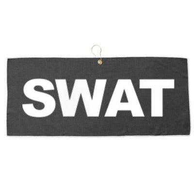 SWAT Team Front Back Print SWAT Team Large Microfiber Waffle Golf Towel