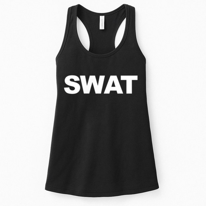 SWAT Team Front Back Print SWAT Team Womens Tank Top