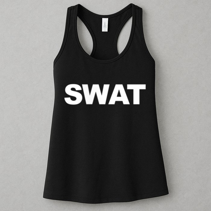 SWAT Team Front Back Print SWAT Team Womens Tank Top