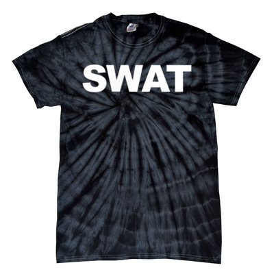 SWAT Team Front Back Print SWAT Team Tie-Dye T-Shirt