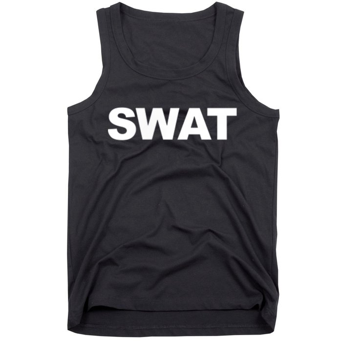 SWAT Team Front Back Print SWAT Team Tank Top