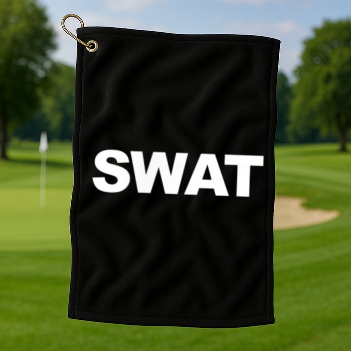 SWAT Team Front Back Print SWAT Team Golf Towel