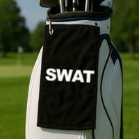 SWAT Team Front Back Print SWAT Team Golf Towel