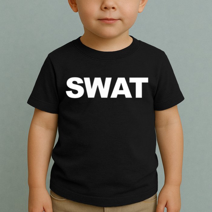 SWAT Team Front Back Print SWAT Team Toddler T-Shirt