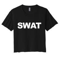 SWAT Team Front Back Print SWAT Team Crop Top