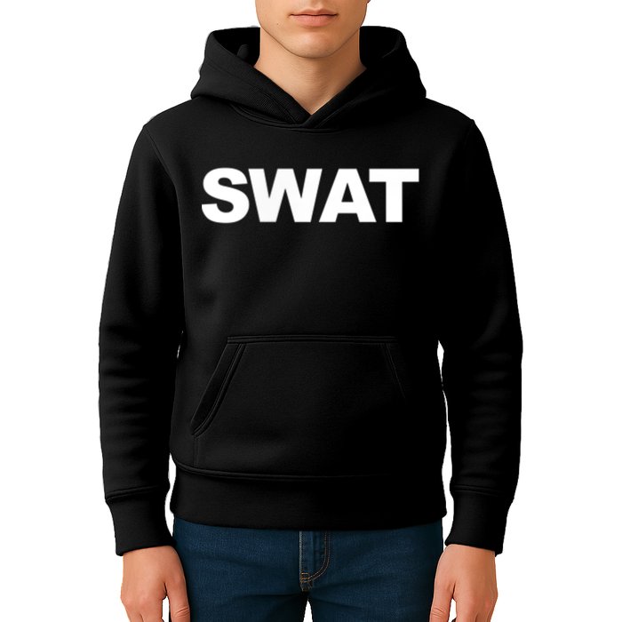 SWAT Team Front Back Print SWAT Team Kids Hoodie