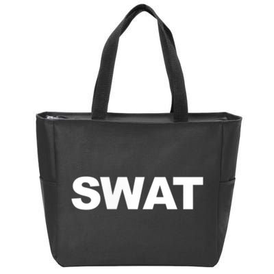 SWAT Team Front Back Print SWAT Team Zip Tote Bag