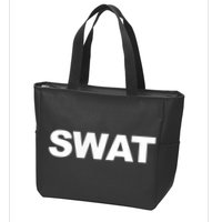 SWAT Team Front Back Print SWAT Team Zip Tote Bag