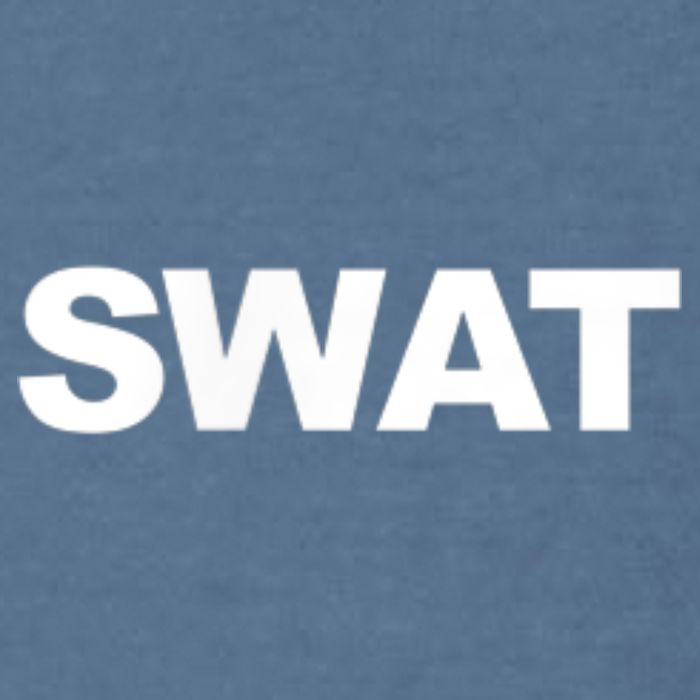 SWAT Team Front Back Print SWAT Team Garment-Dyed Sweatshirt
