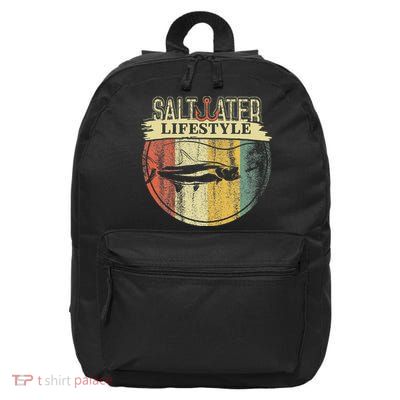 Saltwater Tarpon Fishing Sport Game Fish Lover Fisherman 16 in Basic Backpack