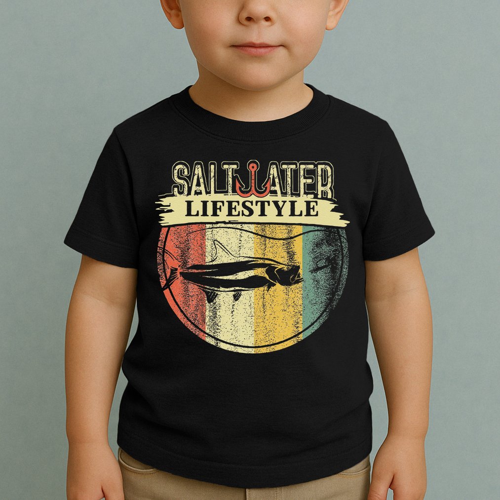 Saltwater Tarpon Fishing Sport Game Fish Lover Fisherman Toddler T-Shirt