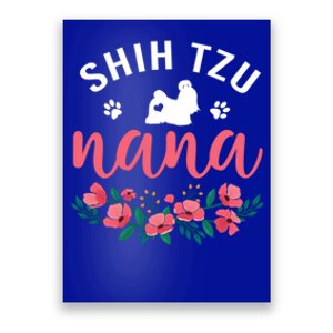 Shih Tzu Grandma Funny Gift Cute Dog Lover Nana Christmas Gift Poster