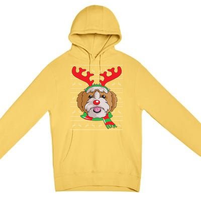 Shih Tzu Gift Reindeer Christmas Gift Top Premium Pullover Hoodie