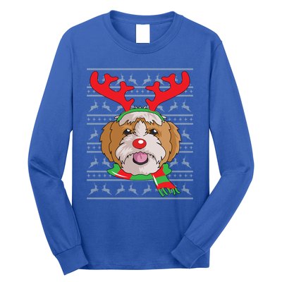 Shih Tzu Gift Reindeer Christmas Gift Top Long Sleeve Shirt