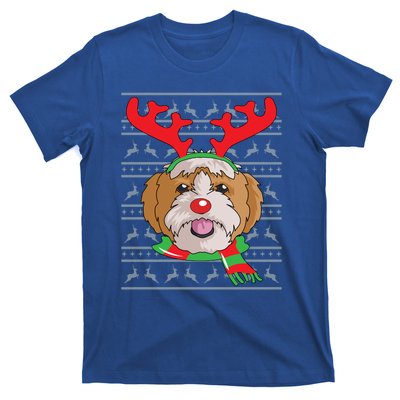 Shih Tzu Gift Reindeer Christmas Gift Top T-Shirt