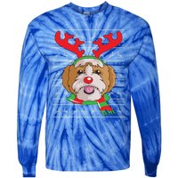 Shih Tzu Gift Reindeer Christmas Gift Top Tie-Dye Long Sleeve Shirt