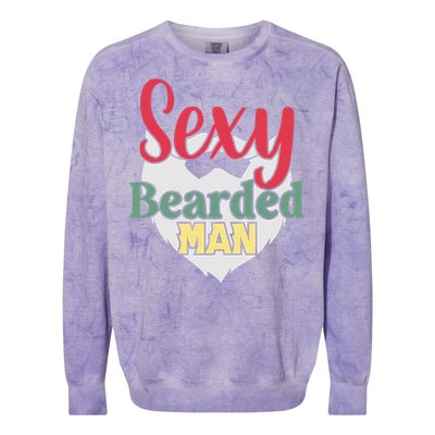 Sorry This Girl Is Taken Sexy Bearded Colorblast Crewneck Sweatshirt