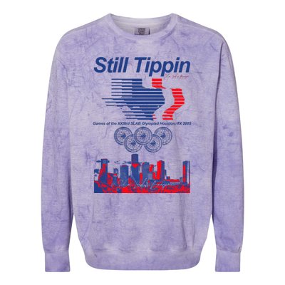 Still Tippin Games Of The Xxiiird Slab Olympiad Houston Tx 2005 Colorblast Crewneck Sweatshirt