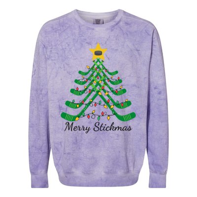 Stick Tree Gift Colorblast Crewneck Sweatshirt