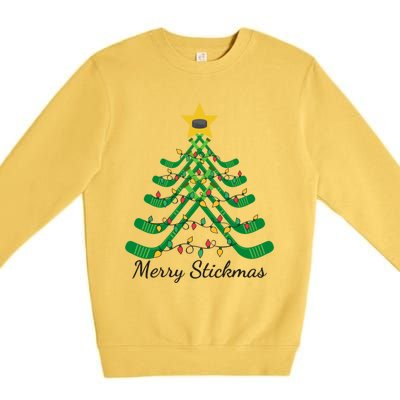 Stick Tree Gift Premium Crewneck Sweatshirt