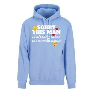 Sorry This Guy Is Already Taken By A Fantastic Gift Unisex Surf Hoodie