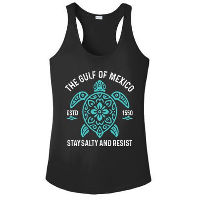 Stay The Gulf Of Mexico Be Salty And Resist Turtle Ladies PosiCharge Competitor Racerback Tank