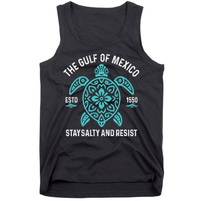 Stay The Gulf Of Mexico Be Salty And Resist Turtle Tank Top