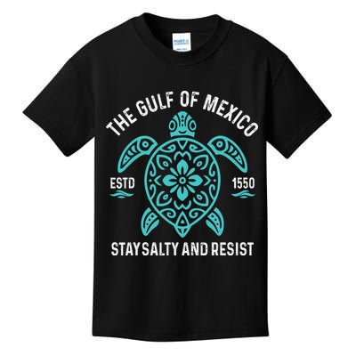 Stay The Gulf Of Mexico Be Salty And Resist Turtle Kids T-Shirt