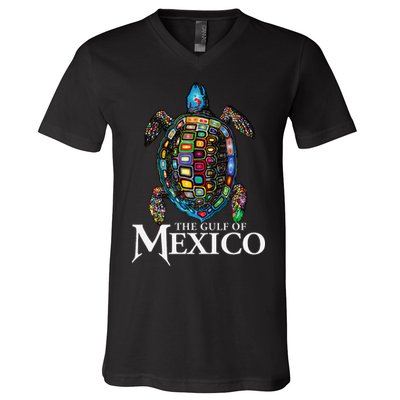 Sea Turtle Gulf Of Mexico Never Forget Trump V-Neck T-Shirt