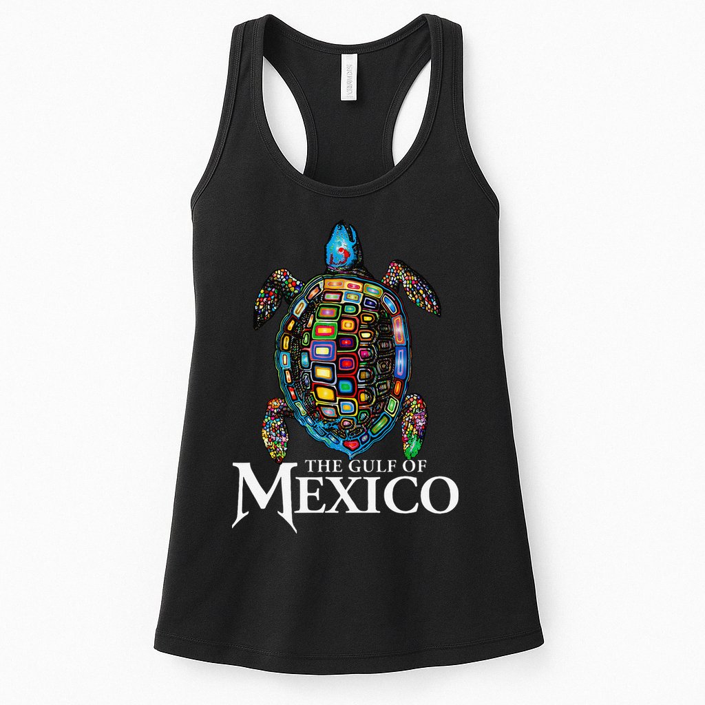 Sea Turtle Gulf Of Mexico Never Forget Trump Womens Tank Top
