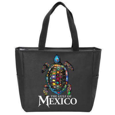 Sea Turtle Gulf Of Mexico Never Forget Trump Zip Tote Bag