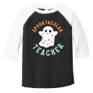 Spooktacular Teacher Groovy Halloween Retro Gift Toddler Fine Jersey T-Shirt