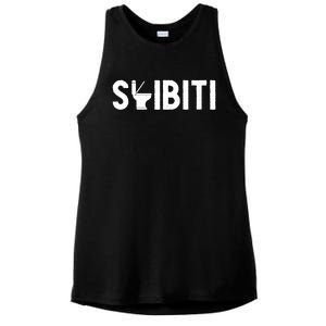 Skibiti Toilet Gen Alpha Slang Meme Skibiti Ohio Rizzler Ladies PosiCharge Tri-Blend Wicking Tank