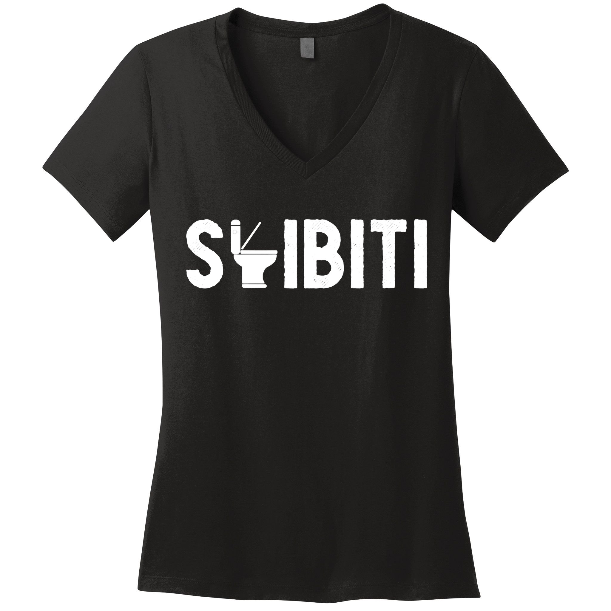 Skibiti Toilet Gen Alpha Slang Meme Skibiti Ohio Rizzler Women's V-Neck T-Shirt